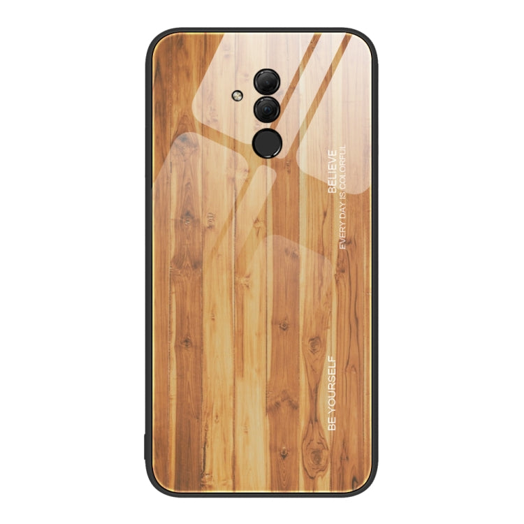 For Huawei Maimang 7 Wood Grain Glass Protective Case