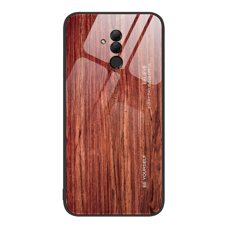 For Huawei Maimang 7 Wood Grain Glass Protective Case