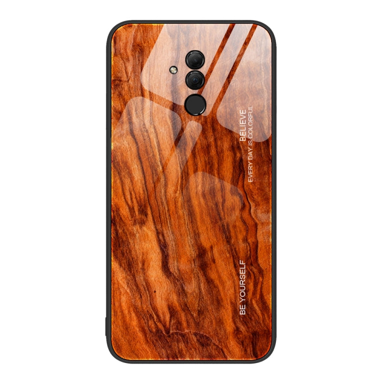 For Huawei Maimang 7 Wood Grain Glass Protective Case