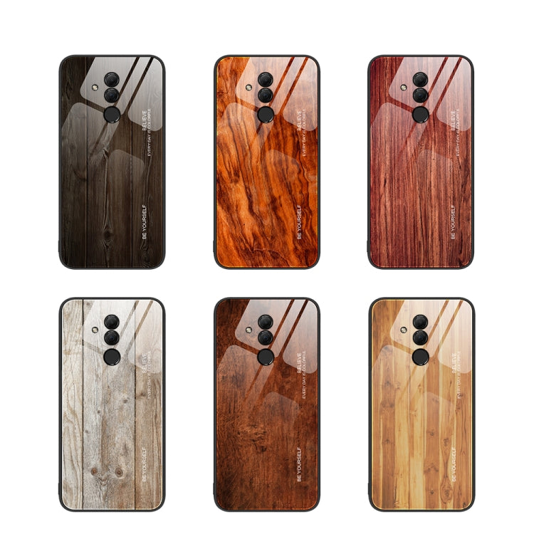 For Huawei Maimang 7 Wood Grain Glass Protective Case