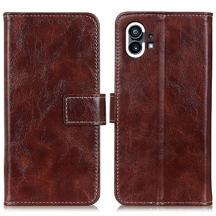 For Nothing Phone 1 Retro Crazy Horse Texture Horizontal Flip Leather Phone Case
