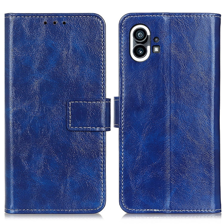 For Nothing Phone 1 Retro Crazy Horse Texture Horizontal Flip Leather Phone Case