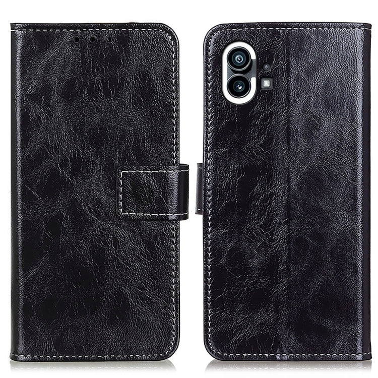 For Nothing Phone 1 Retro Crazy Horse Texture Horizontal Flip Leather Phone Case