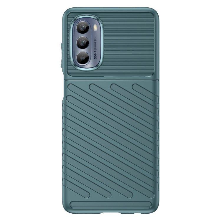 For Motorola Moto G62 5G Thunderbolt Shockproof TPU Protective Soft Phone Case(Green)