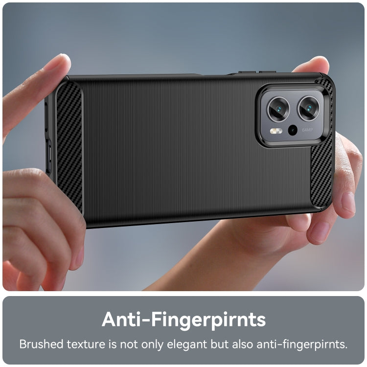 For Xiaomi Poco X4 GT Brushed Texture Carbon Fiber TPU Phone Case