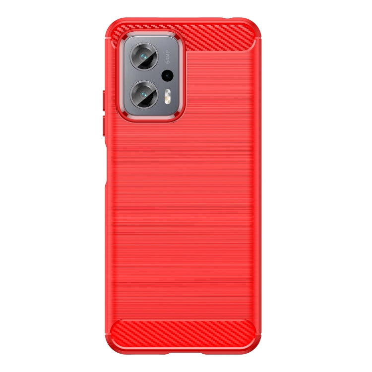 For Xiaomi Poco X4 GT Brushed Texture Carbon Fiber TPU Phone Case