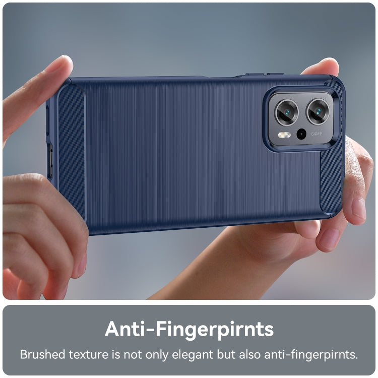 For Xiaomi Poco X4 GT Brushed Texture Carbon Fiber TPU Phone Case