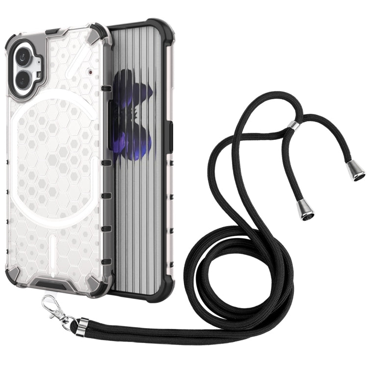For Nothing Phone 1 Lanyard Honeycomb Phone Case
