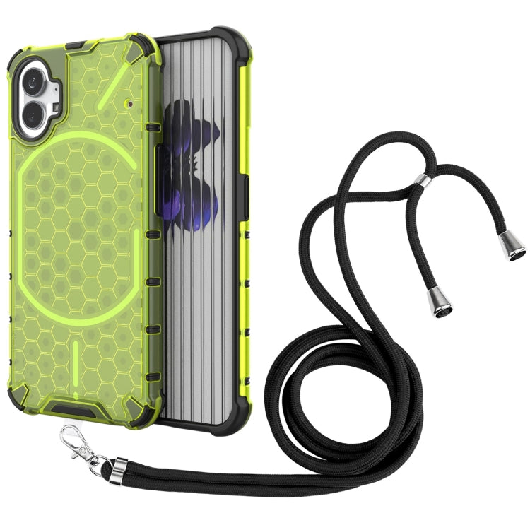 For Nothing Phone 1 Lanyard Honeycomb Phone Case