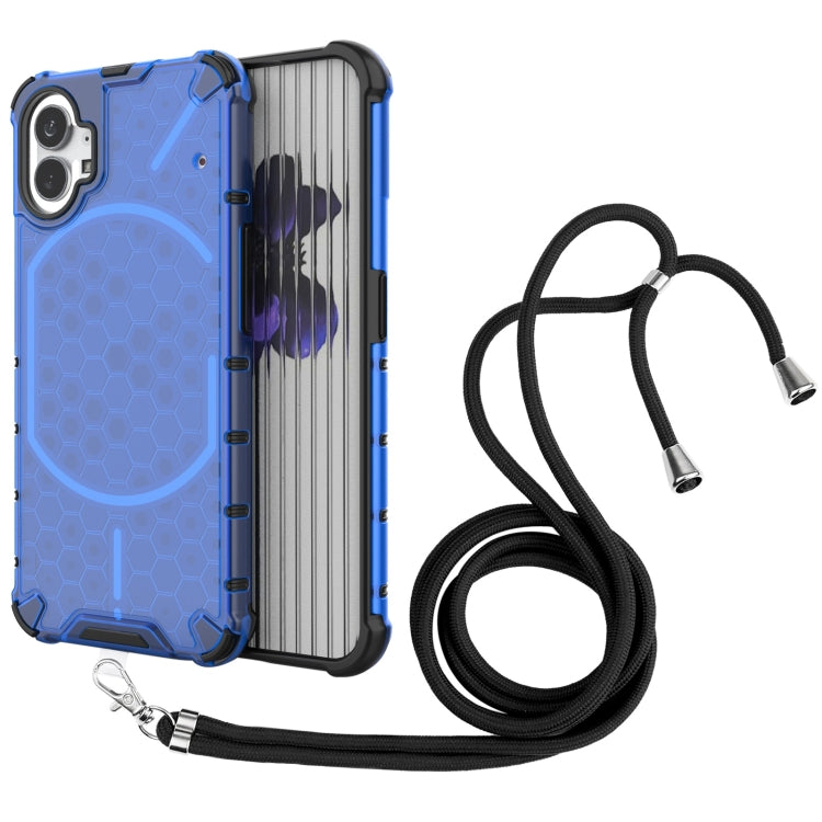 For Nothing Phone 1 Lanyard Honeycomb Phone Case
