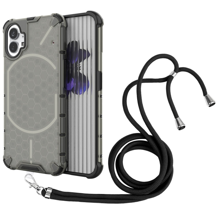 For Nothing Phone 1 Lanyard Honeycomb Phone Case