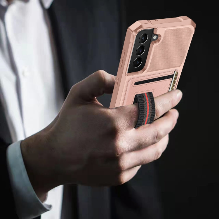 For Samsung Galaxy S22 5G ZM06 Card Bag TPU + Leather Phone Case