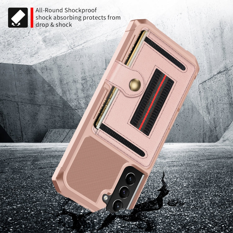 For Samsung Galaxy S21+ 5G ZM06 Card Bag TPU + Leather Phone Case