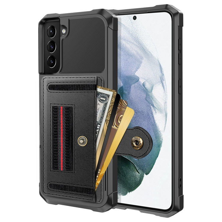 For Samsung Galaxy S21+ 5G ZM06 Card Bag TPU + Leather Phone Case
