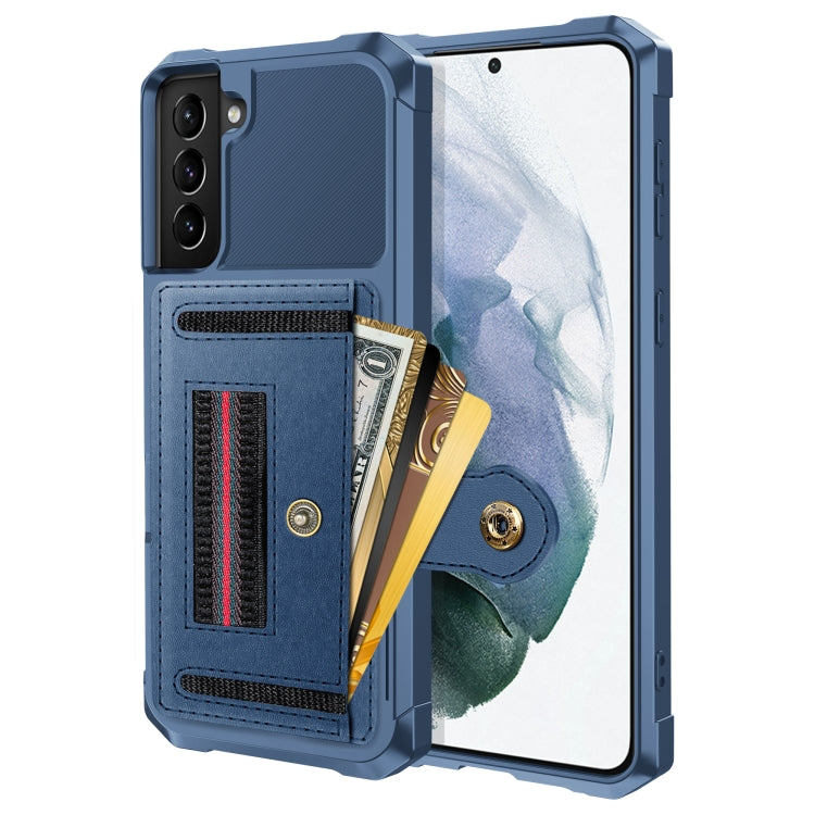 For Samsung Galaxy S21 FE 5G ZM06 Card Bag TPU + Leather Phone Case