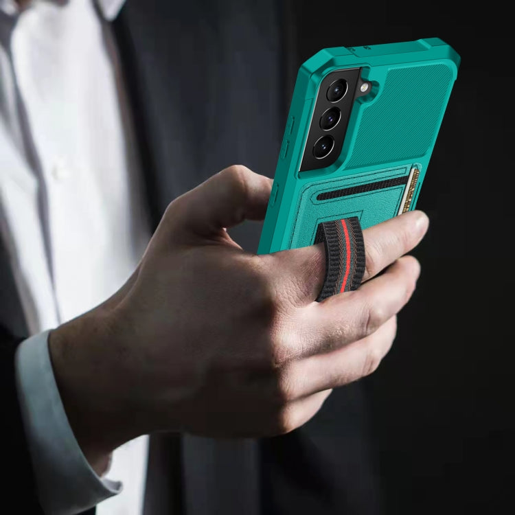 For Samsung Galaxy S21 FE 5G ZM06 Card Bag TPU + Leather Phone Case