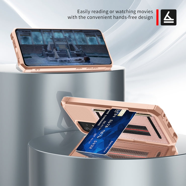 For Samsung Galaxy S20 ZM06 Card Bag TPU + Leather Phone Case