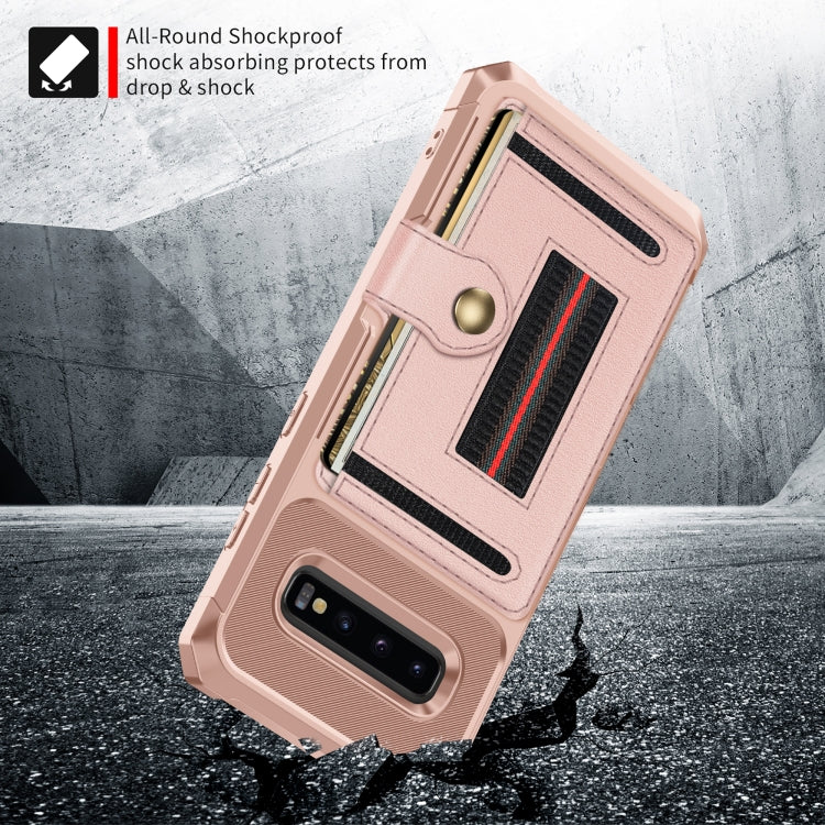 For Samsung Galaxy S10 ZM06 Card Bag TPU + Leather Phone Case
