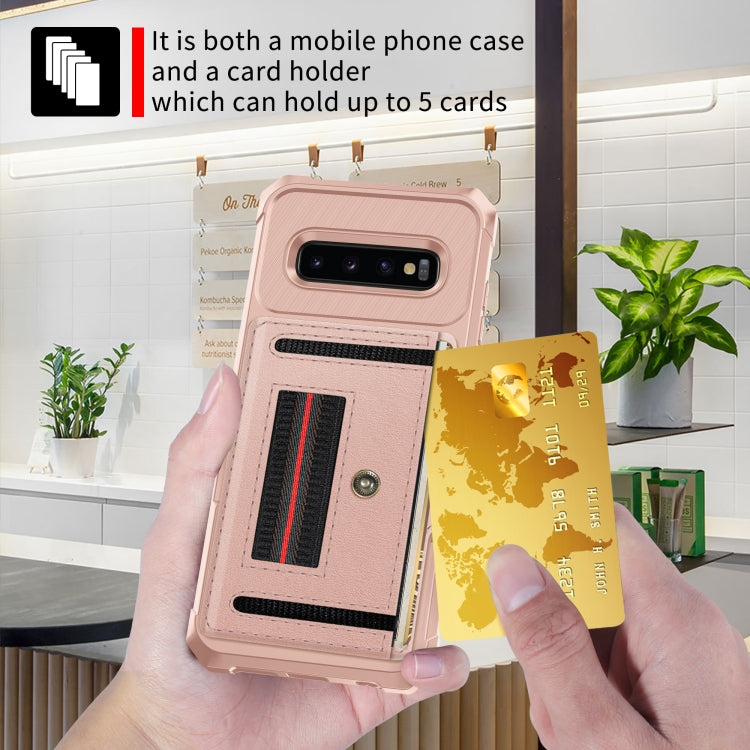 For Samsung Galaxy S10 ZM06 Card Bag TPU + Leather Phone Case