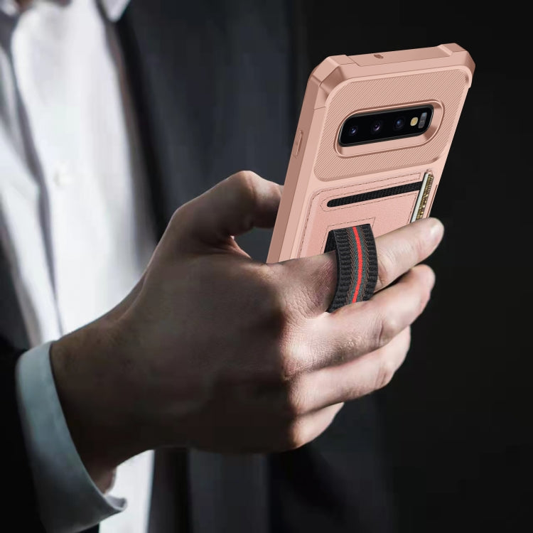 For Samsung Galaxy S10 ZM06 Card Bag TPU + Leather Phone Case