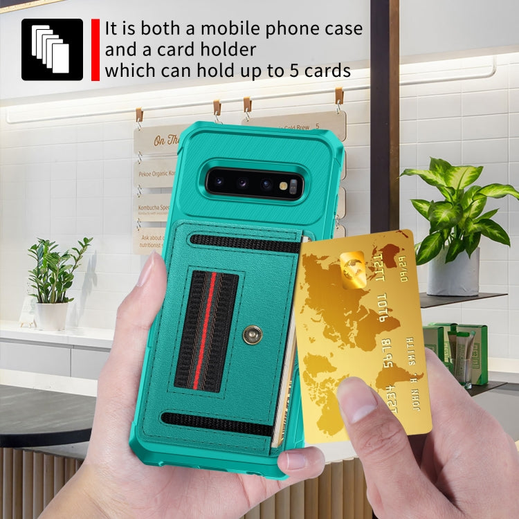 For Samsung Galaxy S10 ZM06 Card Bag TPU + Leather Phone Case
