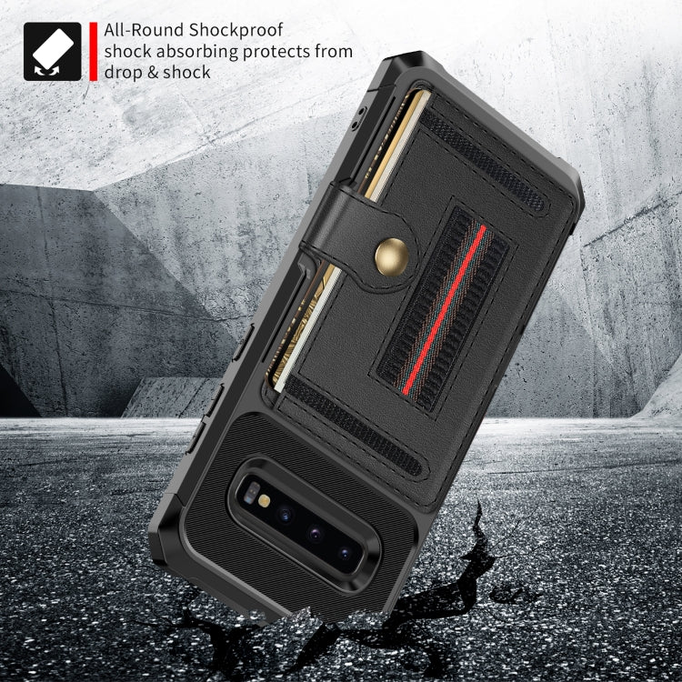 For Samsung Galaxy S10e ZM06 Card Bag TPU + Leather Phone Case