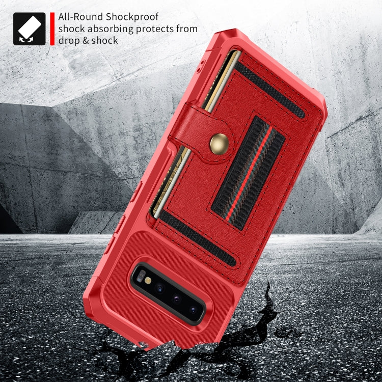 For Samsung Galaxy S10e ZM06 Card Bag TPU + Leather Phone Case