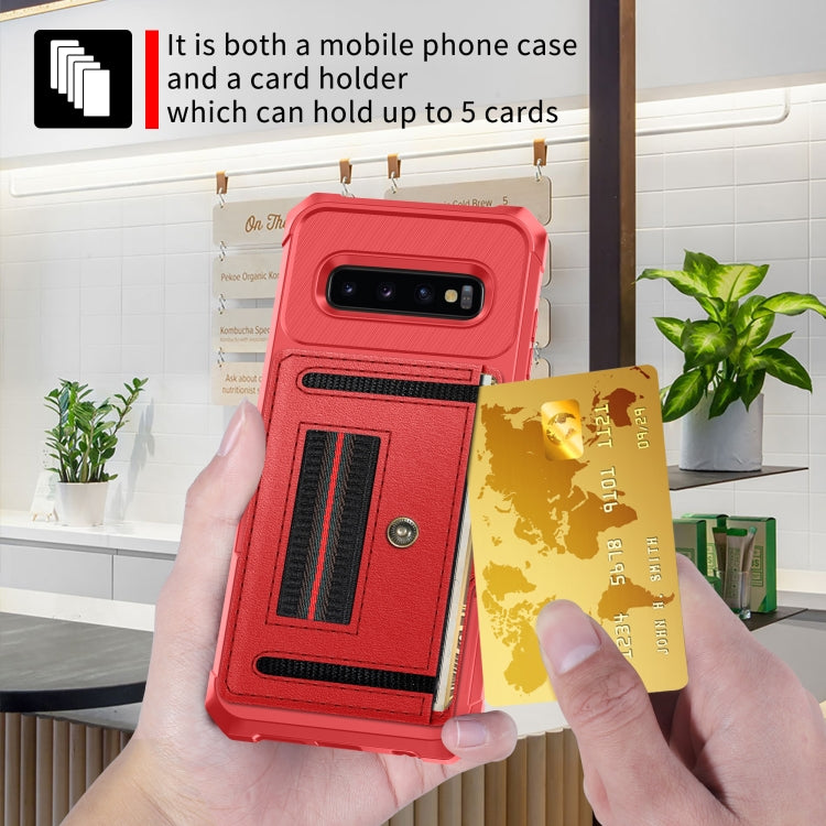 For Samsung Galaxy S10e ZM06 Card Bag TPU + Leather Phone Case