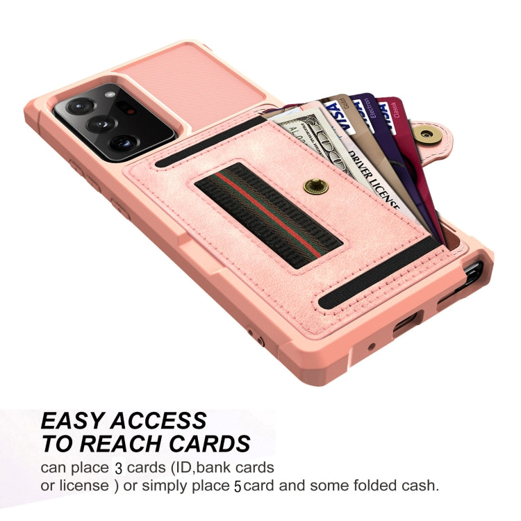 For Samsung Galaxy Note20 ZM06 Card Bag TPU + Leather Phone Case