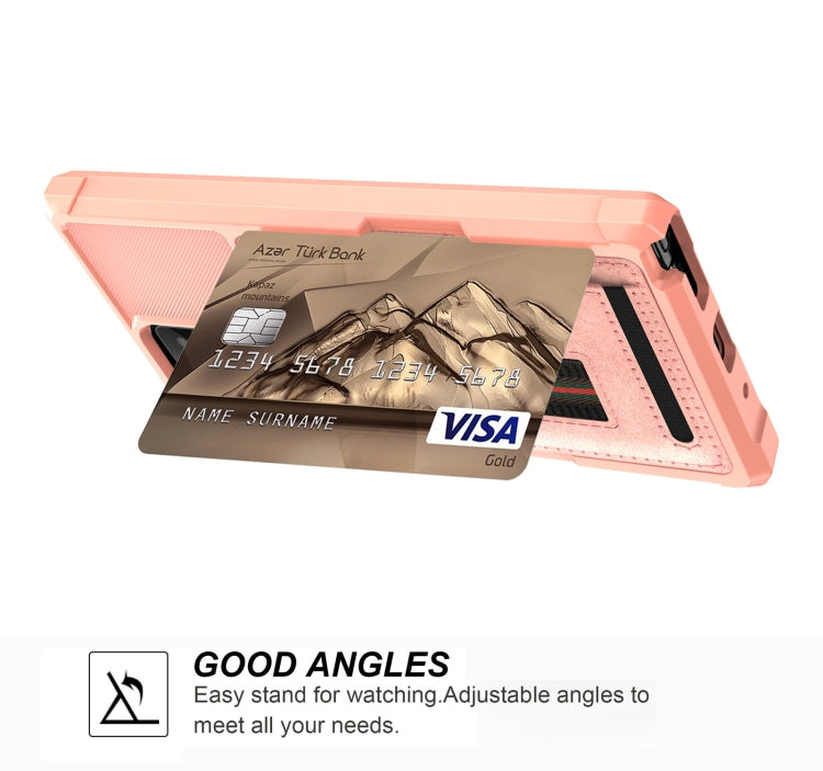 For Samsung Galaxy Note20 ZM06 Card Bag TPU + Leather Phone Case