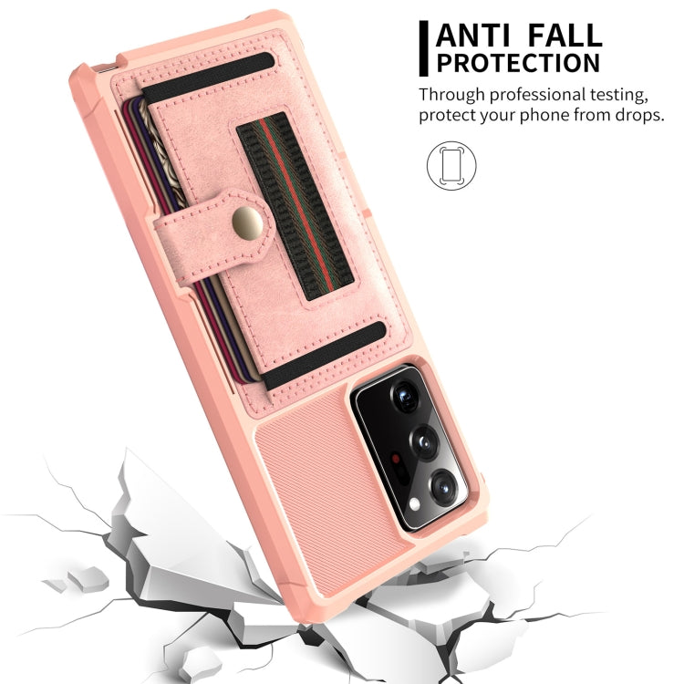 For Samsung Galaxy Note20 ZM06 Card Bag TPU + Leather Phone Case