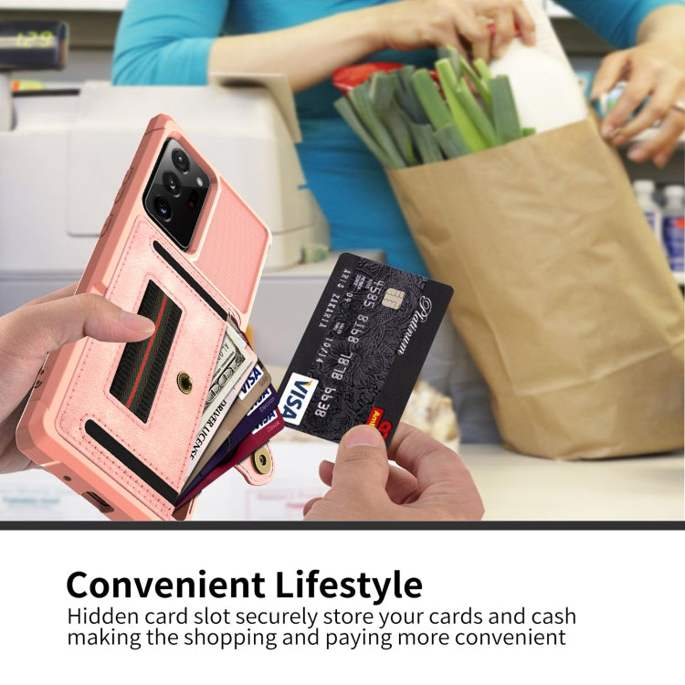 For Samsung Galaxy Note20 ZM06 Card Bag TPU + Leather Phone Case