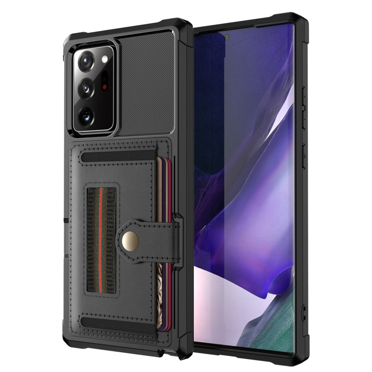 For Samsung Galaxy Note20 ZM06 Card Bag TPU + Leather Phone Case
