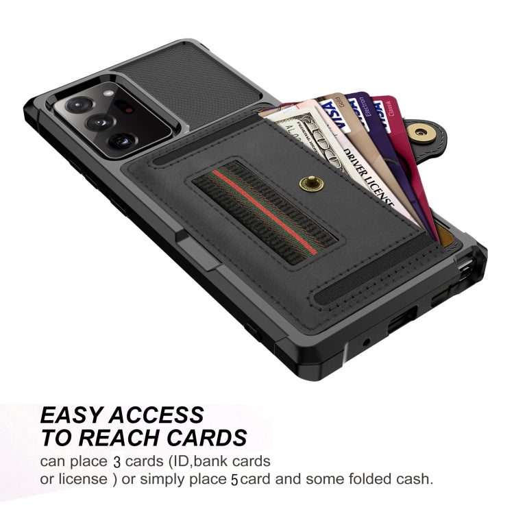 For Samsung Galaxy Note20 ZM06 Card Bag TPU + Leather Phone Case