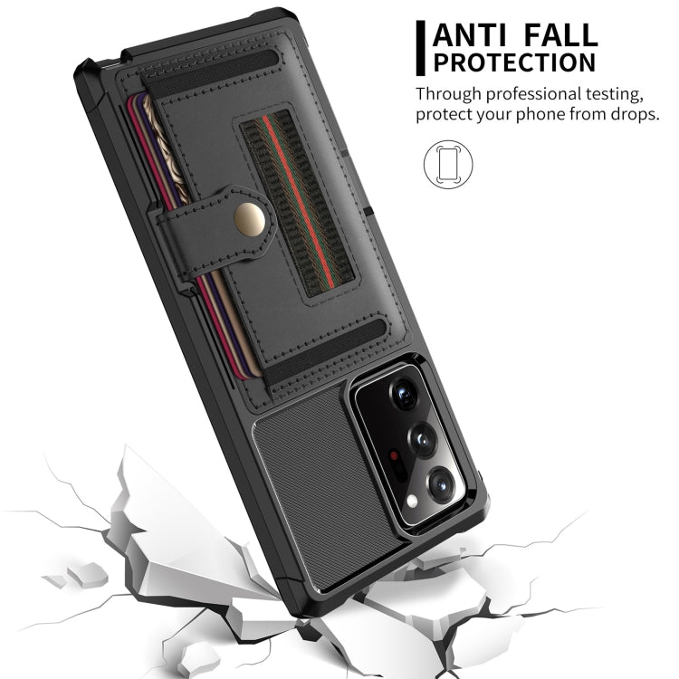For Samsung Galaxy Note20 ZM06 Card Bag TPU + Leather Phone Case