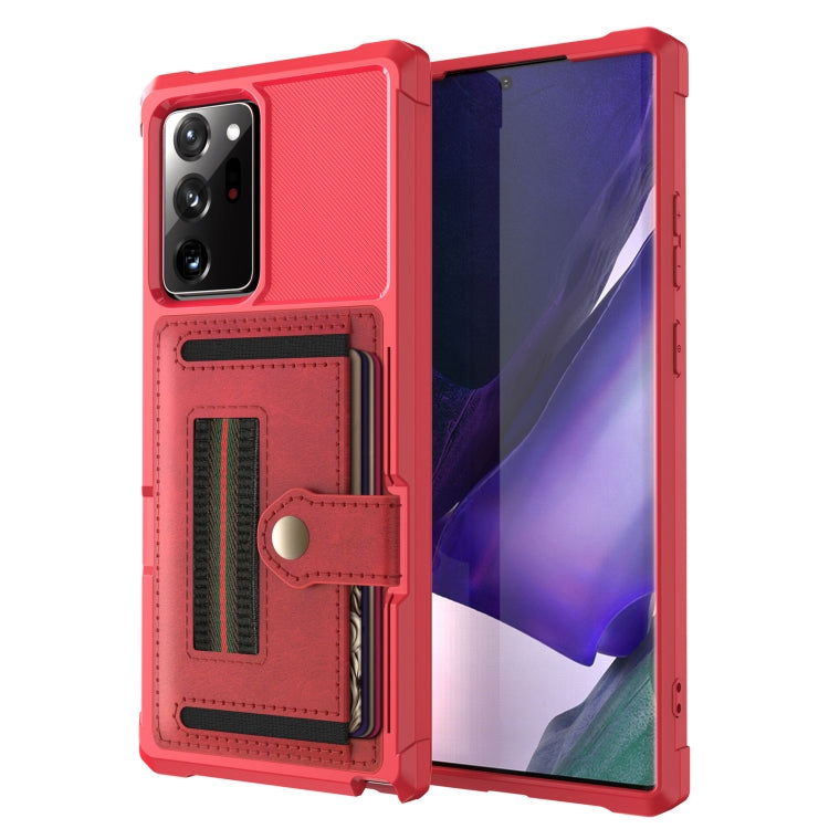 For Samsung Galaxy Note20 ZM06 Card Bag TPU + Leather Phone Case