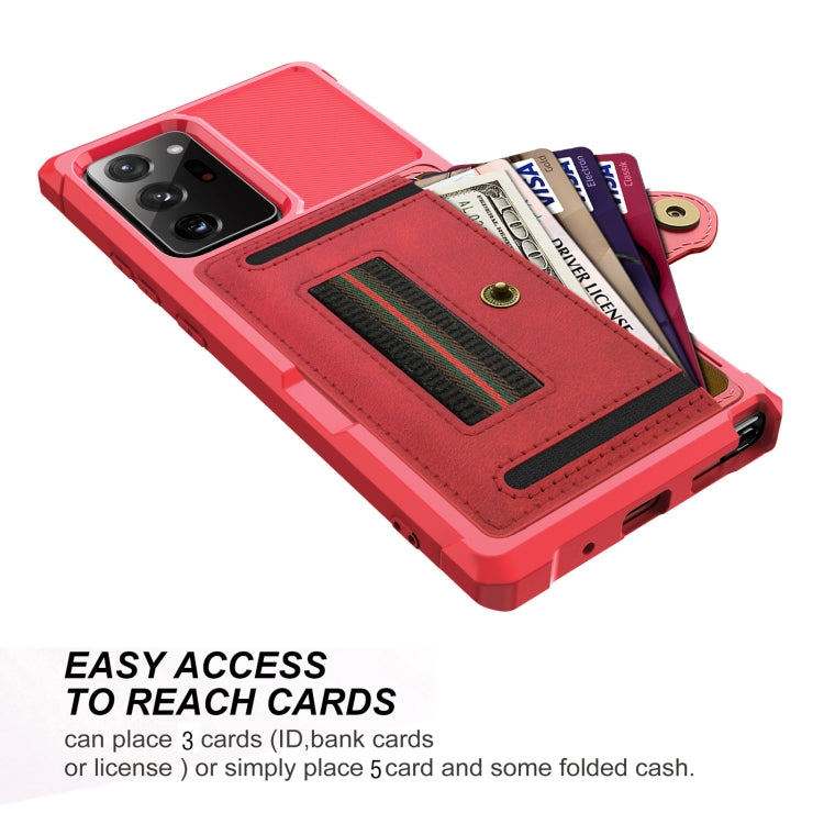 For Samsung Galaxy Note20 ZM06 Card Bag TPU + Leather Phone Case