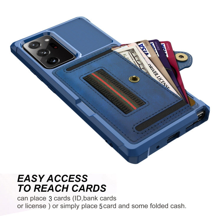 For Samsung Galaxy Note20 ZM06 Card Bag TPU + Leather Phone Case