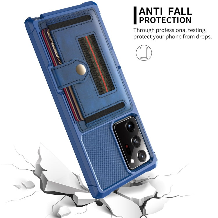 For Samsung Galaxy Note20 ZM06 Card Bag TPU + Leather Phone Case