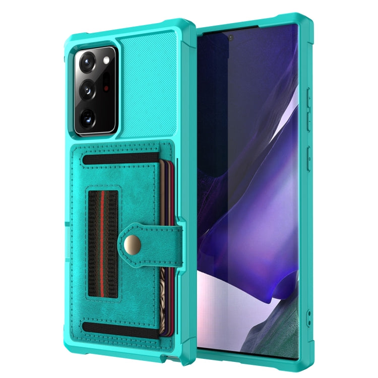 For Samsung Galaxy Note20 ZM06 Card Bag TPU + Leather Phone Case