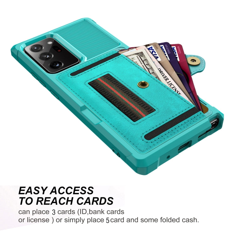 For Samsung Galaxy Note20 ZM06 Card Bag TPU + Leather Phone Case