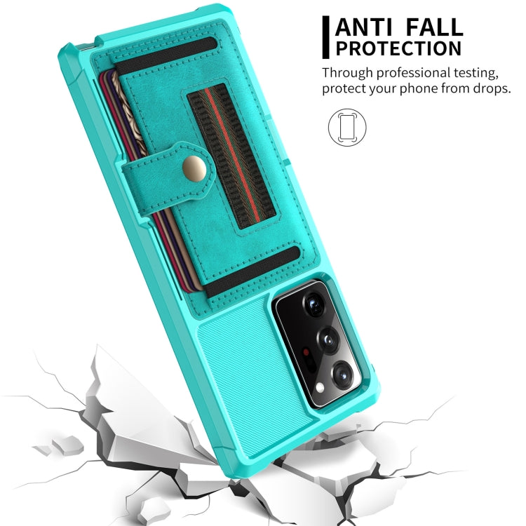 For Samsung Galaxy Note20 ZM06 Card Bag TPU + Leather Phone Case