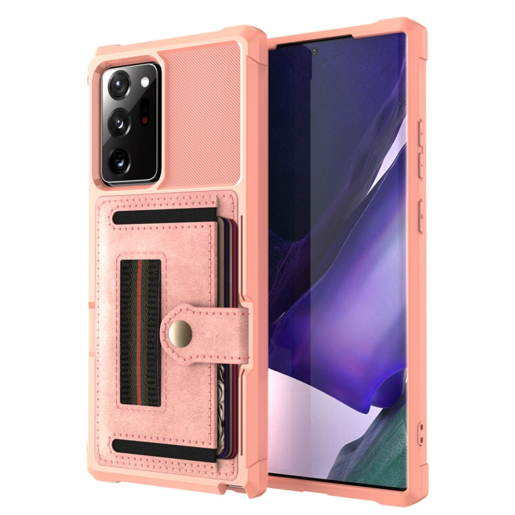 For Samsung Galaxy Note20 Ultra ZM06 Card Bag TPU + Leather Phone Case