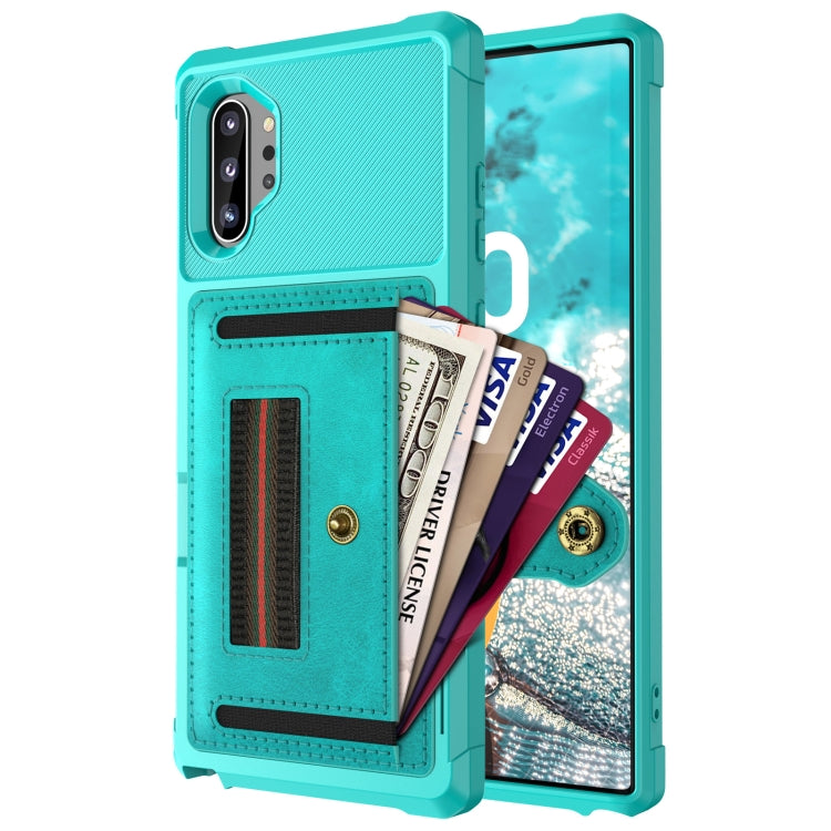 For Samsung Galaxy Note10+ ZM06 Card Bag TPU + Leather Phone Case