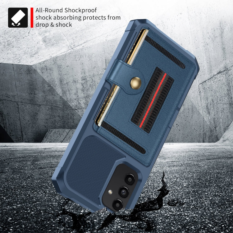 For Samsung Galaxy A12 ZM06 Card Bag TPU + Leather Phone Case