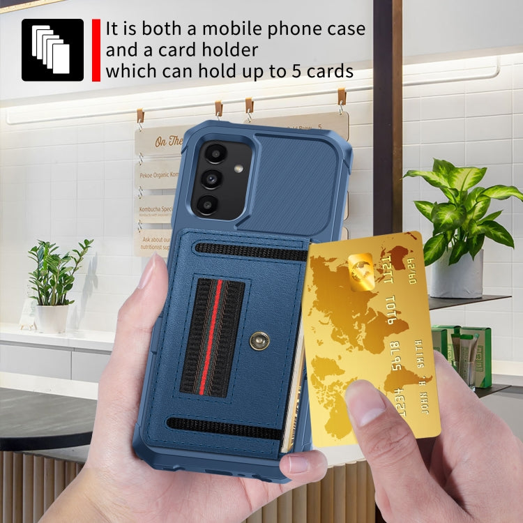 For Samsung Galaxy A12 ZM06 Card Bag TPU + Leather Phone Case