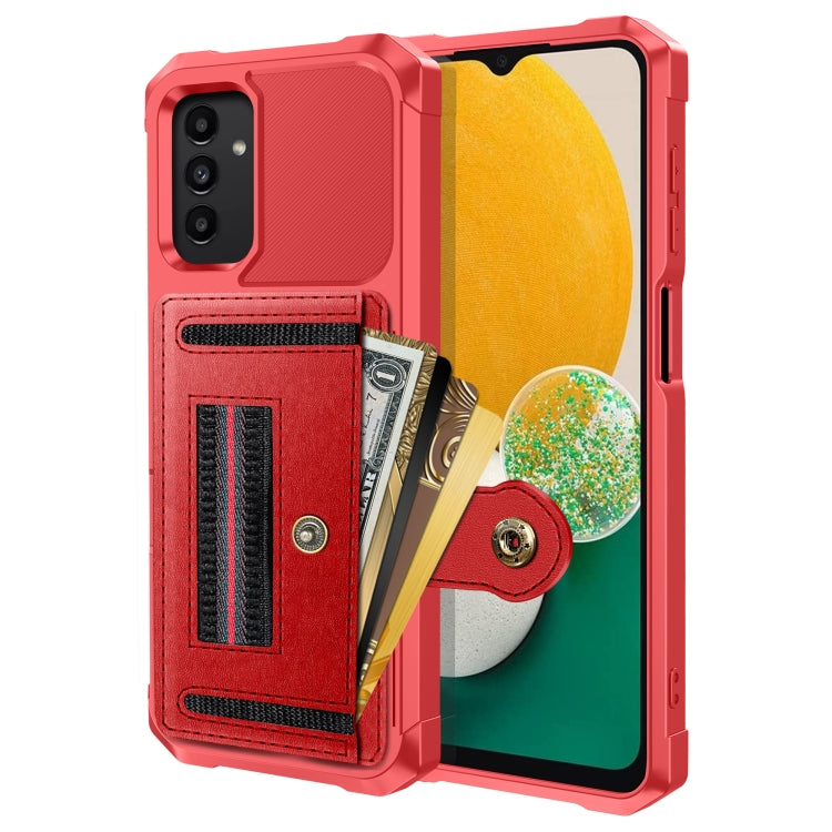 For Samsung Galaxy A13 5G/4G / A32 5G ZM06 Card Bag TPU + Leather Phone Case