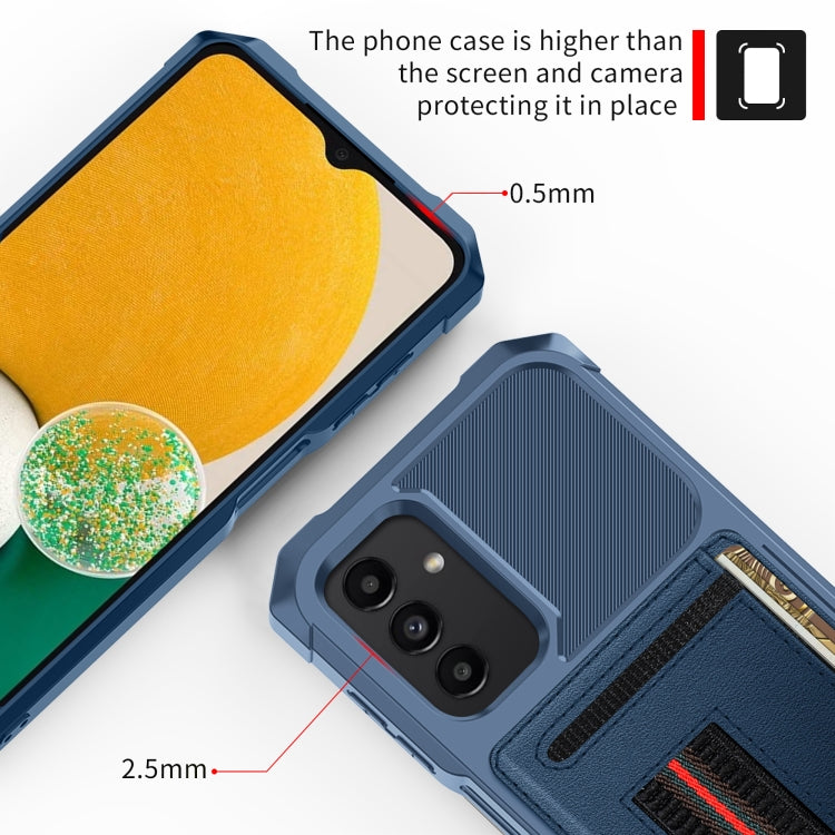 For Samsung Galaxy A13 5G/4G / A32 5G ZM06 Card Bag TPU + Leather Phone Case