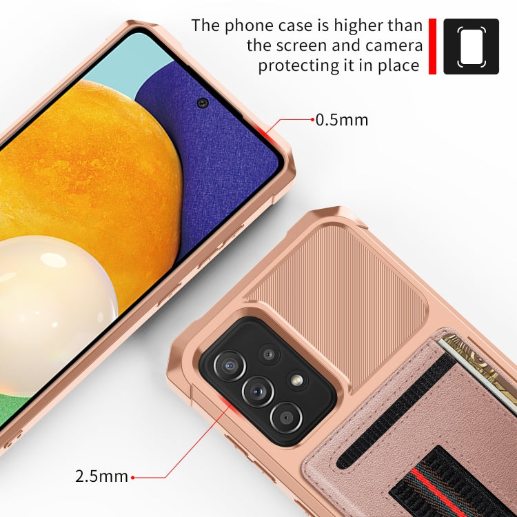 For Samsung Galaxy A33 5G ZM06 Card Bag TPU + Leather Phone Case