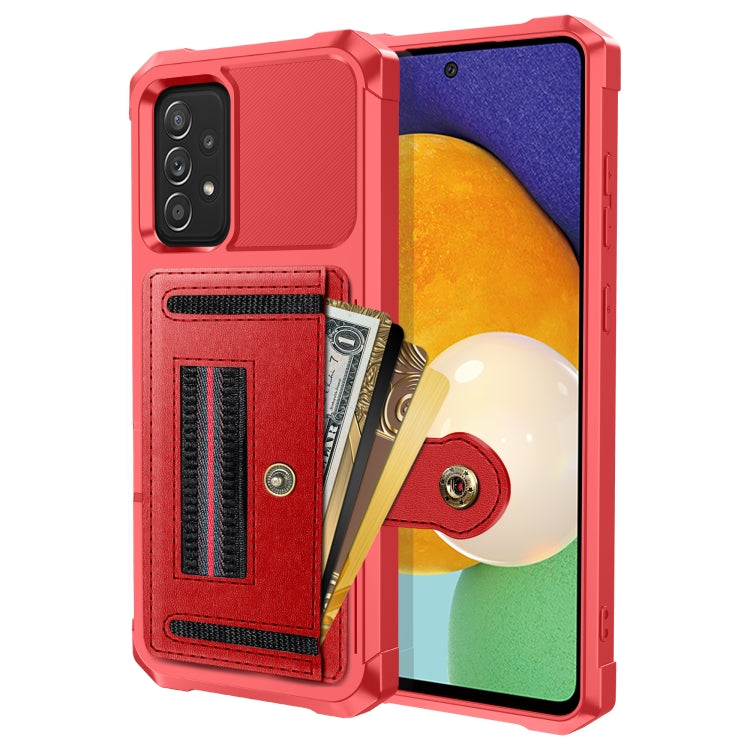 For Samsung Galaxy A33 5G ZM06 Card Bag TPU + Leather Phone Case